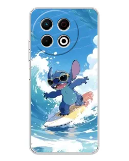 Чехол для TECNO Spark 40 Pro с картинкой «Стич на волне»