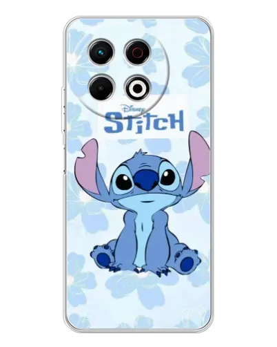 Чехол для TECNO Spark 40 Pro с картинкой «Stitch среди цветов» Чехол для TECNO Spark 40 Pro с картинкой «Stitch среди цветов»