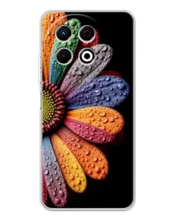 Чехол для TECNO Spark 40 Pro с картинкой «Радужный цветок» Чехол для TECNO Spark 40 Pro с картинкой «Радужный цветок»