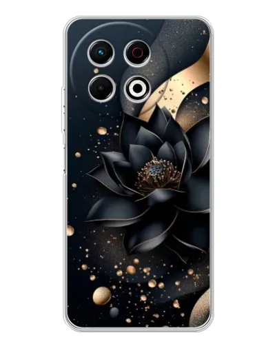 Чехол для TECNO Spark 40 Pro с картинкой «Черный лотос» Чехол для TECNO Spark 40 Pro с картинкой «Черный лотос»