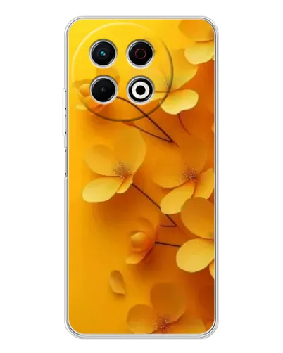 Чехол для TECNO Spark 40 Pro с картинкой «Золотые лепестки» Чехол для TECNO Spark 40 Pro с картинкой «Золотые лепестки»