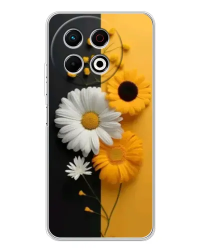 Чехол для TECNO Spark 40 Pro с картинкой «Подсолнух и ромашка» Чехол для TECNO Spark 40 Pro с картинкой «Подсолнух и ромашка»