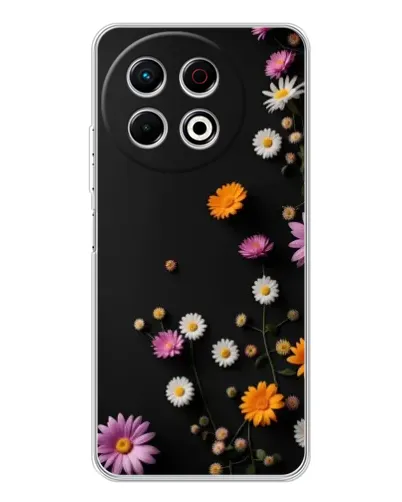 Чехол для TECNO Spark 40 Pro с картинкой «Цветочная композиция» Чехол для TECNO Spark 40 Pro с картинкой «Цветочная композиция»