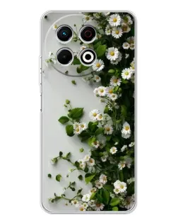 Чехол для TECNO Spark 40 Pro с картинкой «Ветка мелких белых цветов» Чехол для TECNO Spark 40 Pro с картинкой «Ветка мелких белых цветов»