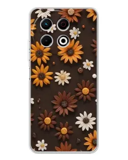 Чехол для TECNO Spark 40 Pro с картинкой «Узор из маленьких подсолнухов» Чехол для TECNO Spark 40 Pro с картинкой «Узор из маленьких подсолнухов»