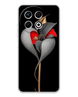 Чехол для TECNO Spark 40 Pro с картинкой «Серебряный фантазийный цветок» Чехол для TECNO Spark 40 Pro с картинкой «Серебряный фантазийный цветок»