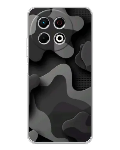 Чехол для TECNO Spark 40 Pro с картинкой «Темный абстрактный камуфляж» Чехол для TECNO Spark 40 Pro с картинкой «Темный абстрактный камуфляж»