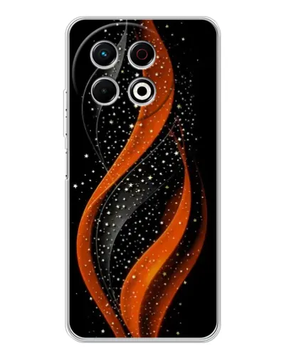 Чехол для TECNO Spark 40 Pro с картинкой «Огненная звездная волна» Чехол для TECNO Spark 40 Pro с картинкой «Огненная звездная волна»