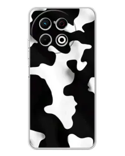 Чехол для TECNO Spark 40 Pro с картинкой «Черно-белое пятно»
