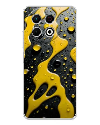 Чехол для TECNO Spark 40 Pro с картинкой «Жидкое желтое золото» Чехол для TECNO Spark 40 Pro с картинкой «Жидкое желтое золото»