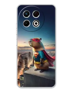 Чехол для TECNO Spark 40 Pro с картинкой «Капи-мен супергерой» Чехол для TECNO Spark 40 Pro с картинкой «Капи-мен супергерой»