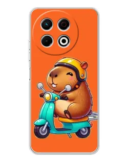 Чехол для TECNO Spark 40 Pro с картинкой «Капибара на скутере» Чехол для TECNO Spark 40 Pro с картинкой «Капибара на скутере»