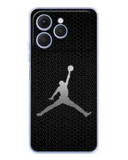 Чехол для TECNO Spark 40 с картинкой «Jordan Dark Carbon» Чехол для TECNO Spark 40 с картинкой «Jordan Dark Carbon»