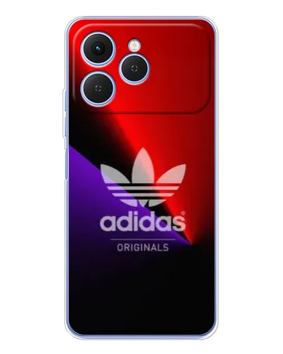 Чехол для TECNO Spark 40 с картинкой «Adidas Red Neon»