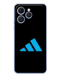 Чехол для TECNO Spark 40 с картинкой «Adidas Cyan Logo»