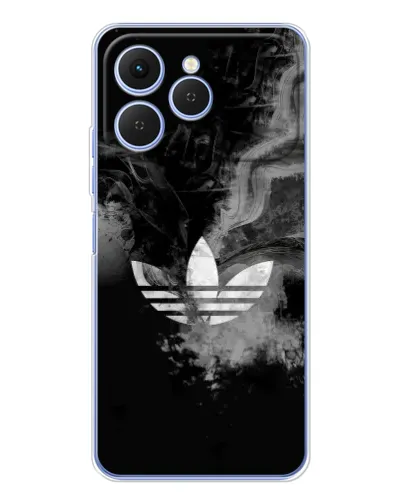 Чехол для TECNO Spark 40 с картинкой «Абстрактный дым Adidas»