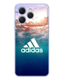 Чехол для TECNO Spark 40 с картинкой «Океанская глубина адидас»