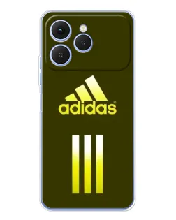 Чехол для TECNO Spark 40 с картинкой «Оливковый градиент Adidas»