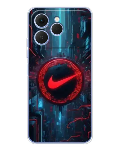 Чехол для TECNO Spark 40 с картинкой «Техногенный стиль Nike»