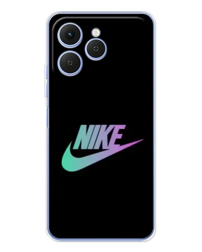 Чехол для TECNO Spark 40 с картинкой «Nike — городская ночь»