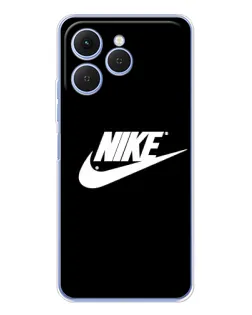 Чехол для TECNO Spark 40 с картинкой «Мазки краски Nike»