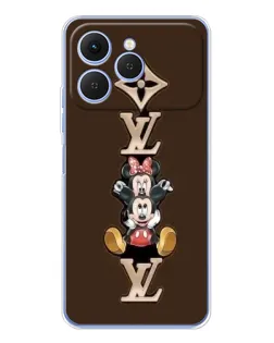 Чехол для TECNO Spark 40 с картинкой «LV и Микки Маус» Чехол для TECNO Spark 40 с картинкой «LV и Микки Маус»