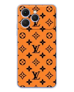 Чехол для TECNO Spark 40 с картинкой «Оранжевый стиль LV» Чехол для TECNO Spark 40 с картинкой «Оранжевый стиль LV»