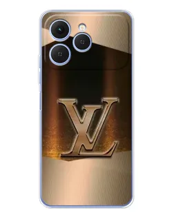 Чехол для TECNO Spark 40 с картинкой «LV — золотое сияние» Чехол для TECNO Spark 40 с картинкой «LV — золотое сияние»