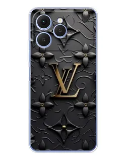 Чехол для TECNO Spark 40 с картинкой «Кожаная текстура LV» Чехол для TECNO Spark 40 с картинкой «Кожаная текстура LV»