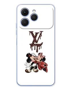 Чехол для TECNO Spark 40 с картинкой «LV и Микки Маус» Чехол для TECNO Spark 40 с картинкой «LV и Микки Маус»