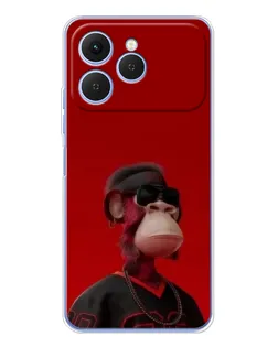 Чохол для TECNO Spark 40 з картинкою «Bored Ape в червоному» Чохол для TECNO Spark 40 з картинкою «Bored Ape в червоному»