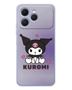 Чехол для TECNO Spark 40 с картинкой «Kuromi — фиолетовый арт» Чехол для TECNO Spark 40 с картинкой «Kuromi — фиолетовый арт»