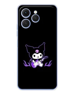 Чехол для TECNO Spark 40 с картинкой «Электрическая Kuromi» Чехол для TECNO Spark 40 с картинкой «Электрическая Kuromi»
