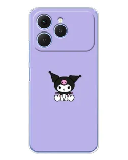 Чехол для TECNO Spark 40 с картинкой «Kuromi — фиолетовый минимализм» Чехол для TECNO Spark 40 с картинкой «Kuromi — фиолетовый минимализм»