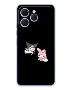 Чехол для TECNO Spark 40 с картинкой «My Melody и Kuromi» Чехол для TECNO Spark 40 с картинкой «My Melody и Kuromi»