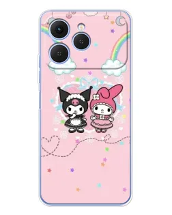 Чехол для TECNO Spark 40 с картинкой «My Melody и Kuromi» Чехол для TECNO Spark 40 с картинкой «My Melody и Kuromi»
