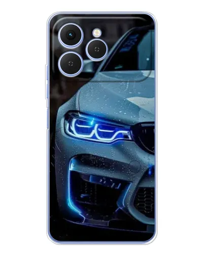Чехол для TECNO Spark 40 с картинкой «Взгляд BMW с синими фарами» Чехол для TECNO Spark 40 с картинкой «Взгляд BMW с синими фарами»
