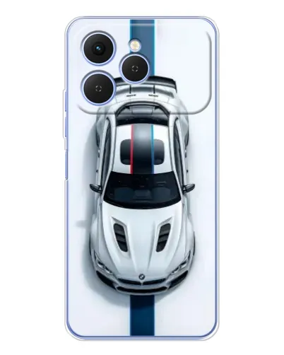 Чехол для TECNO Spark 40 с картинкой «Вид сверху — BMW M» Чехол для TECNO Spark 40 с картинкой «Вид сверху — BMW M»