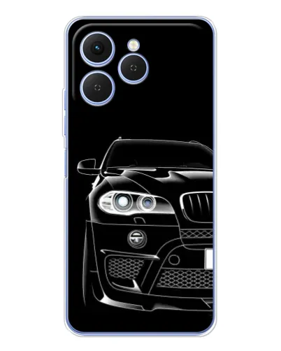Чехол для TECNO Spark 40 с картинкой «Темный силуэт BMW» Чехол для TECNO Spark 40 с картинкой «Темный силуэт BMW»