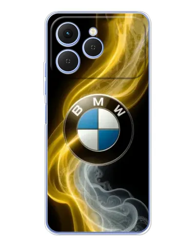 Чехол для TECNO Spark 40 с картинкой «Золотистый дым BMW» Чехол для TECNO Spark 40 с картинкой «Золотистый дым BMW»