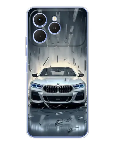 Чехол для TECNO Spark 40 с картинкой «BMW в свете фар» Чехол для TECNO Spark 40 с картинкой «BMW в свете фар»
