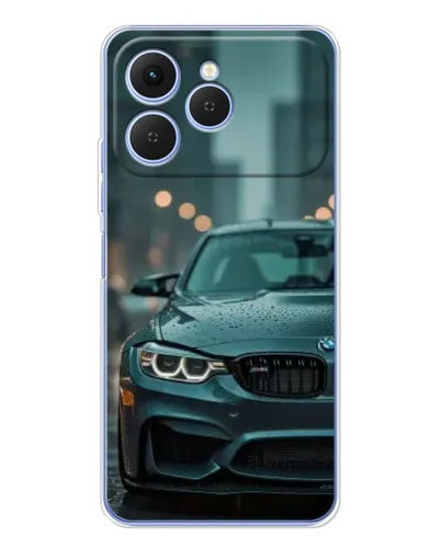 Чехол для TECNO Spark 40 с картинкой «BMW в огнях города» Чехол для TECNO Spark 40 с картинкой «BMW в огнях города»