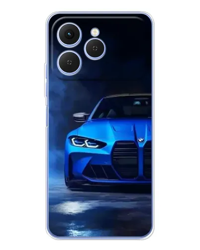 Чехол для TECNO Spark 40 с картинкой «Голубая BMW M4» Чехол для TECNO Spark 40 с картинкой «Голубая BMW M4»