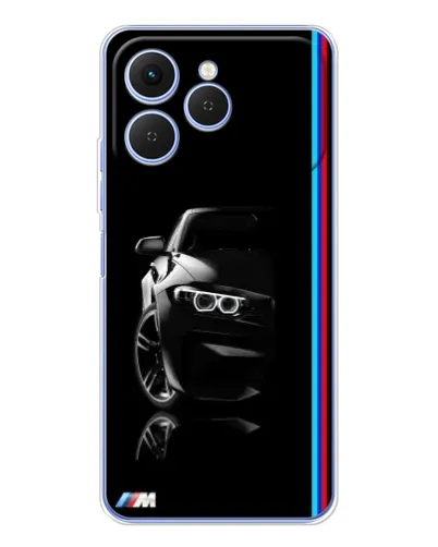Чехол для TECNO Spark 40 с картинкой «Силуэт BMW в темноте» Чехол для TECNO Spark 40 с картинкой «Силуэт BMW в темноте»