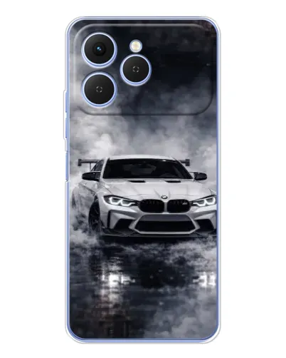 Чехол для TECNO Spark 40 с картинкой «BMW сквозь туман» Чехол для TECNO Spark 40 с картинкой «BMW сквозь туман»