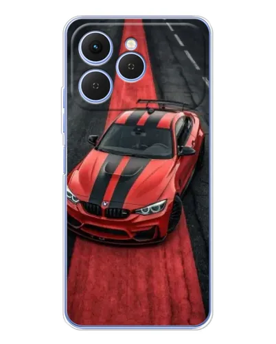 Чехол для TECNO Spark 40 с картинкой «BMW на красной дорожке» Чехол для TECNO Spark 40 с картинкой «BMW на красной дорожке»