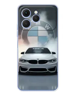 Чохол для TECNO Spark 40 з картинкою «BMW в білому диму» Чохол для TECNO Spark 40 з картинкою «BMW в білому диму»