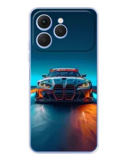 Чохол для TECNO Spark 40 з картинкою «BMW — вогні неону» Чохол для TECNO Spark 40 з картинкою «BMW — вогні неону»