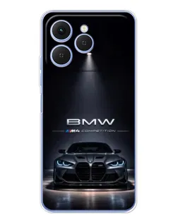 Чохол для TECNO Spark 40 з картинкою «BMW крізь нічне місто» Чохол для TECNO Spark 40 з картинкою «BMW крізь нічне місто»