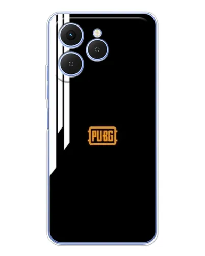 Чехол для TECNO Spark 40 с картинкой «PUBG — вертикальные линии» Чехол для TECNO Spark 40 с картинкой «PUBG — вертикальные линии»